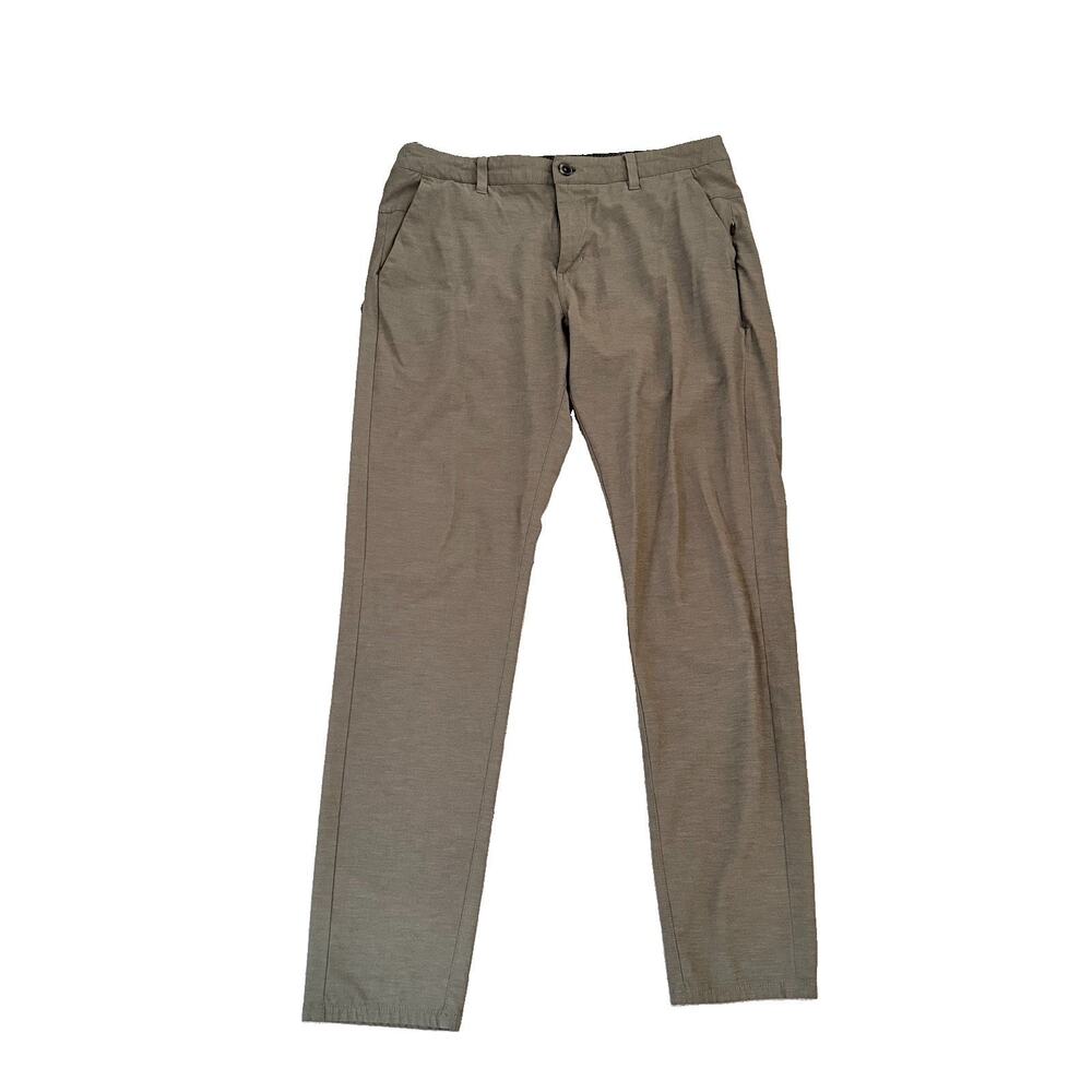 Vuori Aim Pants Mens 32 Brown Performance Travel Stretch Chino Lightweight